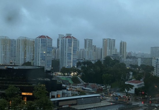 早朝のシンガポール